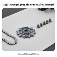 Rear Derailleur Pulley Wheel High Hardness Rear Derailleur Pulley Cycle Guide Wheel Effortless Shifting Bike Guide Wheel