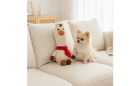 Stuffed Dog Toy with Scarf Squeaky Dog Toy for puppy