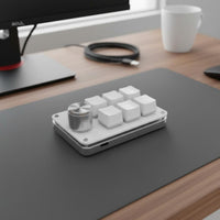 Programmable Keypad with Knob Plug and Plug and Use 6Key Macro Pad Portable Mechanical Macro Keypad for Designers, Gaming Enthusiasts, Drawing