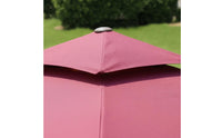 Aluminum Alloy Frame Roman Umbrella Heavy Duty Large Garden Sunshade Wind Resistant Double Top Sun Umbrella Water-Repellent for Courtyard, Balcony, Commercial, Poolside