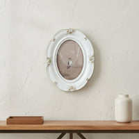 Embossed Resin Frame Luxury Oval Photo Frame Tabletop Display for Entryway