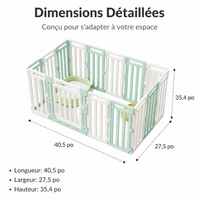 Large Animal Enclosure, Modular Composite Rabbit Enclosure, 103x70x90cm with Access, for Puppies and Small Animals