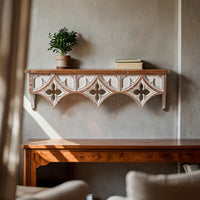 Wall Shelf with Carved Distressed Decorative Wall Shelf Classic for Entryway