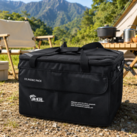 Camping Storage Bag, 57L Large Capacity, Oxford Fabric, Tool Bag, Outdoor Gear Bag
