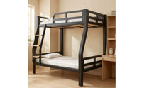 Space-Saving Metal Bunk Bed Double-Decker Bunk Bed Frame Industrial Furniture Heavy Duty for Teens, Students, Kids, Bedroom, Dorm Room, Hostel