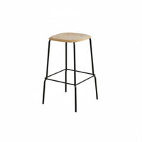 Urban Design Wireframe High Stool Nordic Aesthetic Bar Chair Minimalist Design Seating Furniture with Footrest for Homeowners, Business Owners, Adults, Restaurant, Counter, Kitchen, Dining Room