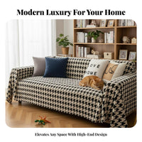 Scratch Resistant Velvety Full-Coverage Blanket Non-Slip Sofa Throw Soft & Comfortable Couch Protector Pet-Friendly for Families, Homeowners, Living Room, Bedroom