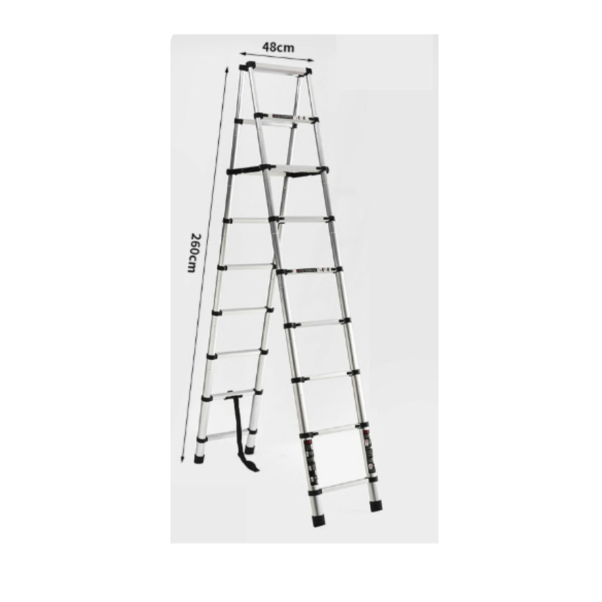 Telescoping Ladder Aluminum Folding Ladder Anti-Slip for Diyers