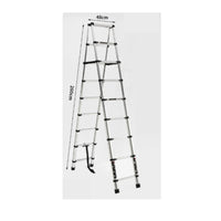 Telescoping Ladder Aluminum Folding Ladder Anti-Slip for Diyers