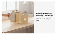 upright Book Rack Space-Saving Desktop Organizer Minimalist aesthetic for Book Holder
