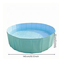 Thickened PVC Foldable Kiddie Pool Flat Base Folding Pool for Children, Kids