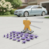 Adjustable Ding Puller with Repair Pads Manual Car Ding Puller Kit Metal Professional for Workshop