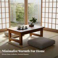 Japanese Design Foldable Tatami Desk Space-Saving Foldable Tatami Table No Assembly Required Household Furniture Versatile Use for Apartment Dwellers, Tea Enthusiasts, Bay Window, Bedroom, Dormitory, Small Areas