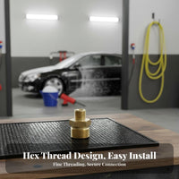 M22 to M14 Thread Converter Brass Pressure Washer Adapter Leak-Resistant Pressure Washer Hose Adapter for Car Washing, Outdoor, Garden