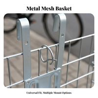 Foldable Design Folding Wire Bike Basket Space-Saving Folding Bike Basket Easy Installation for Commuters, Shopping, Grocery Runs, Commuting