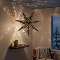 Hollow Out Star Shade Easy Install Warm Lighting for Kids Room