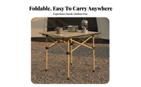 7 Pieces Foldable Collapsible Table and Chair Combo Lightweight Roll-up Table with Folding Chairs Sturdy Construction Camping Furniture Heavy-Duty for Campers, Families, Party Hosts, Market Stall, Picnics, Picnic, Backyard