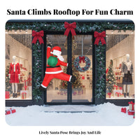 Climbing Santa Red Suit Christmas Figure