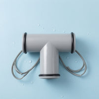 3-Way Pool Hose Connector with Sealing Rings Leak-Proof Pool Hose Connector Dual Seal T-Joint Easy to Install for Filtration Systems