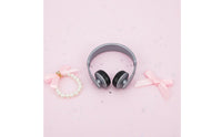 Miniature Doll Headphones Lightweight Neck Hanging Doll Headset Modern BJD Headphone Prop for Dioramas