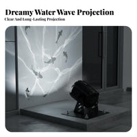 Waterproof LED Aquatic Creature Pattern Beam Light Crisp Projection Water Wave Light Illuminator Adjustable Beam Angle for Gardens, Garden