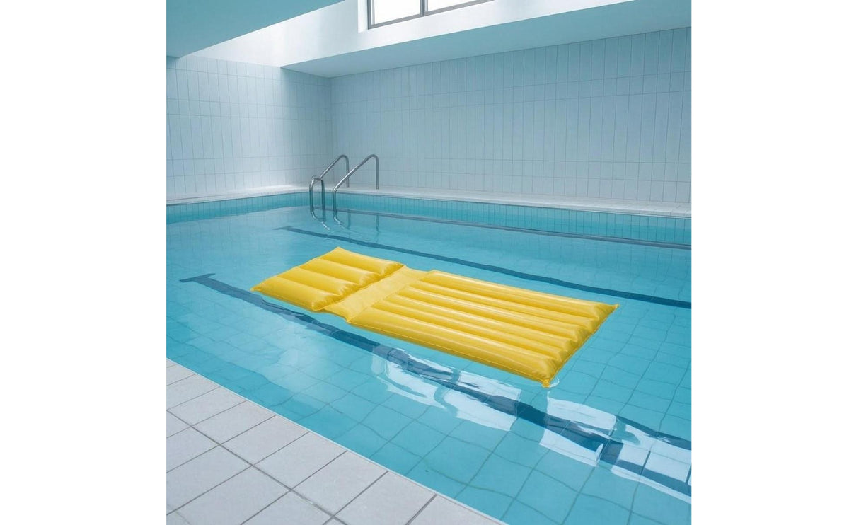 PVC Inflatable Pool Slide Yellow Inflatable Water Slide Multiple Air Chambers