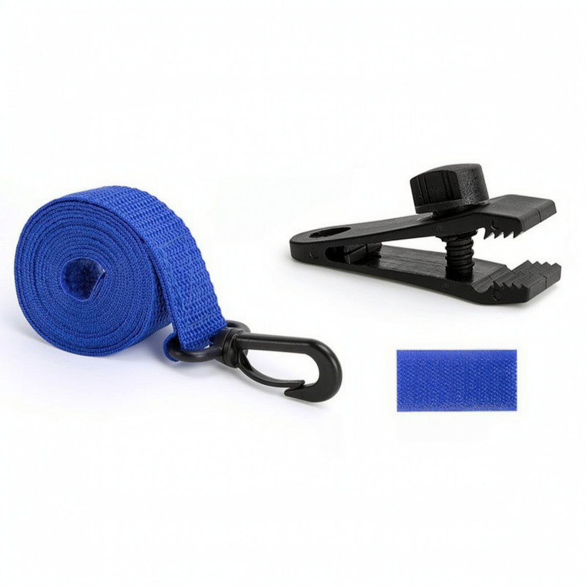 Solar Cover Reel Attachment Kit Pool Cover Strap with Clip Adjustable Fastening Strap Kit Weather-resistant Construction Suitable for Backyard Swimming Pool Maintenance Daily Use