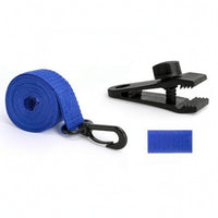 Solar Cover Reel Attachment Kit Pool Cover Strap with Clip Adjustable Fastening Strap Kit Weather-resistant Construction Suitable for Backyard Swimming Pool Maintenance Daily Use