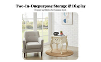 Two-Shelf Square Stand European design End Table Space-Saving adaptable Use for Homeowners, Decorators, Bedroom, Entryway