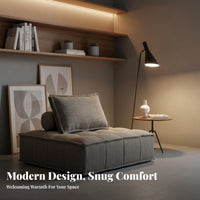 Nordic Inspired sectional Cube Seat Minimalist aesthetic Indoor Furniture Upholstered Comfort Living Room Furnishing Oversized for Apartment Dwellers, Homeowners, Interior Designers, Bedroom, study corner, Office