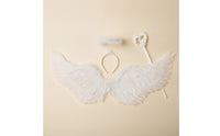 Lightweight Angel Wings with Circlet and Wand Fluffy Angel Costume with Wings Celestial Costume Set Celestial for Stage Performances