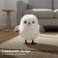 Realistic Design Electric Flapping Bird Toy USB Rechargeable Flapping Bird Cat Toy Lifelike Chirp for Cats, Kittens, Playtime, Indoors, Home