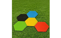 Hexagonal Training Mat Molded Floor Spot Markers  Low-Level Pad-Profile Training Gear for Athletes, Home Workouts