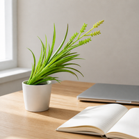Mini Artificial Wheat Ear Air Plant for Micro Landscape Decor