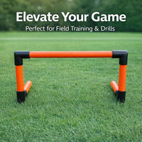 Training Hurdles for Football Agility, Foldable Speed for Gym Workout, Lightweight for Kids and Coaches, Orange