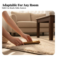 Cookie Design Cookie-Shaped Seat Creative Shape Four-Legged Utility Stool Multi-Functional Small Bench Space-Saving for Families, Homeowners, Apartment Dwellers, Living Room, Entryway, Bedroom, Kitchen