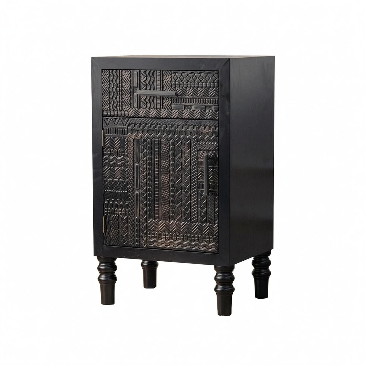 Vintage Storage Cabinet Fully Assembled Carved Storage Cabinet Hinged Doors
