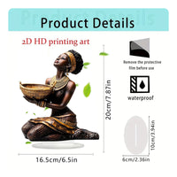 Flat-Printed Acrylic Figure with Base Waterproof Acrylic Tabletop Decoration Collectible Standee Creative for Art Lovers, Collectors, Office Desk, Bookshelf, Living Room