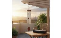 Wind Tuned Wind Instrument Melodious Sound Metal Tube Wind Tuned Wind Instrument Outdoor Decor Long-Lasting Construction Musical