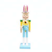 Easter Hare Nutcracker Collectible Item Wooden Hare Nutcracker Hare Guard Figurine Handmade Wooden Hare Guard
