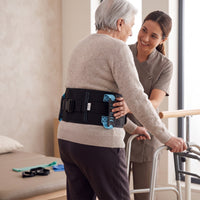 Gait Transfer Belt Padded Gait Belt with Handles Adjustable Medical Mobility Assist Strap for Caregivers, Patients, Bedside Transfers, Home Care