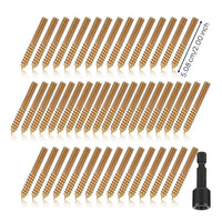 50 Pieces Zinc-Plated Double-Headed Screws Corrosion-Resistant Self-Tapping Screws Easy Installation Fasteners Long-Lasting for Woodworkers, Furniture Assembly