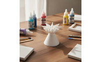Paint Pouring Cup with Starburst Base Symmetrical Paint Pouring Cup Fluid Art Funnel Multi-Channel Reusable for Artists