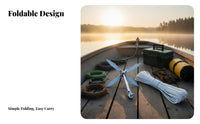 Lotus Anchor Foldable Carbon Steel Boat Anchor Boating Equipment Lightweight High Strength for Kayakers, Fishing, Paddleboarding