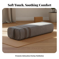 Stretching Bolster Promotes Deep Relaxation Structured Alignment Practice Bolster Removable Zippered Cover Fitness Equipment for Yogis, Men