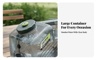 Portable Water Jug with Spigot Food Grade Material Large Capacity Water Carrier Leak-Resistant Wide Mouth Design for Campers