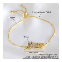 Mama Jewelry Adjustable Gold Plated Glow Vibrant Stones for Celebration
