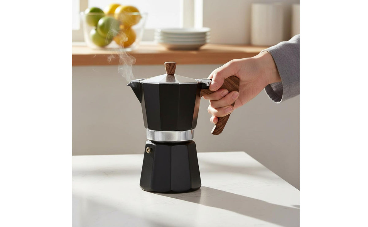 Italian Espresso Pot Pot Safety Pressure Release Stovetop Espresso Brewer Kitchen Appliance Long-Lasting Design Kitchenware