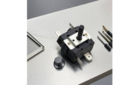 Panel Mount Rotary Selector Switch with Bracket Compact Rotary Selector Switch Black 10amp for Repair Technicians, DIYers, Kitchen