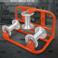 Three-Wheel Corner Cable Pulley Heavy Duty Corner Cable Pulley Welded for Electricians
